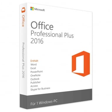Microsoft Office 2016 Professional Plus Produktschlüssel Key Download
